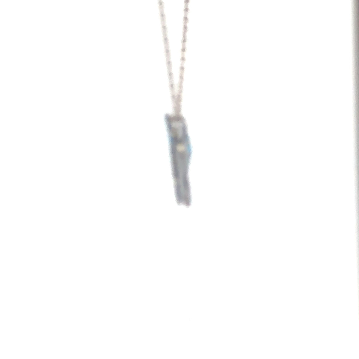 blue/ purplebutterfly Necklace – Sterling Silver, White Sapphires & Amethyst