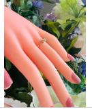 14kt yellow solid gold diamond ring
