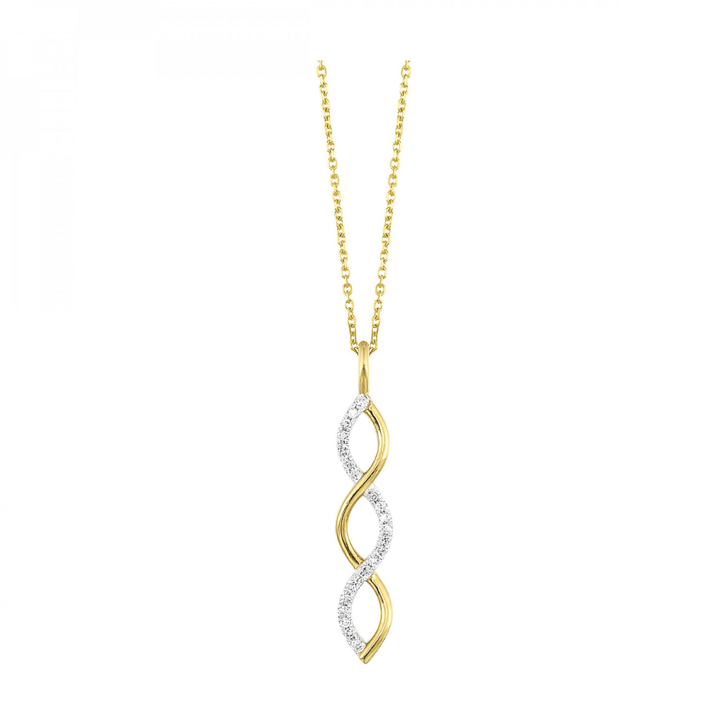 10Kt Yellow Gold Diamond 1/12Ctw Pendan
