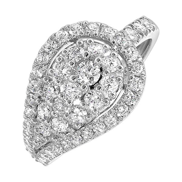 14Kt White Gold Diamond 1Ctw Ring