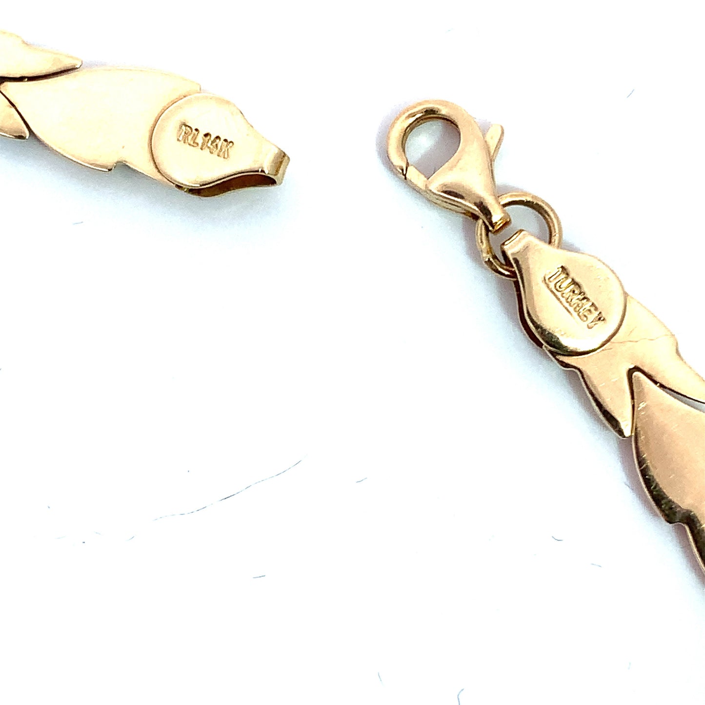 14kt tri color necklace