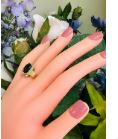 14kt yellow solid gold onyx ring