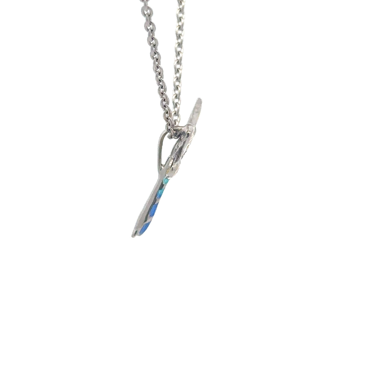 Yellow Plique-a-Jour Dragonfly Necklace sterling silver