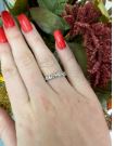 10kt white gold diamond vintage ring