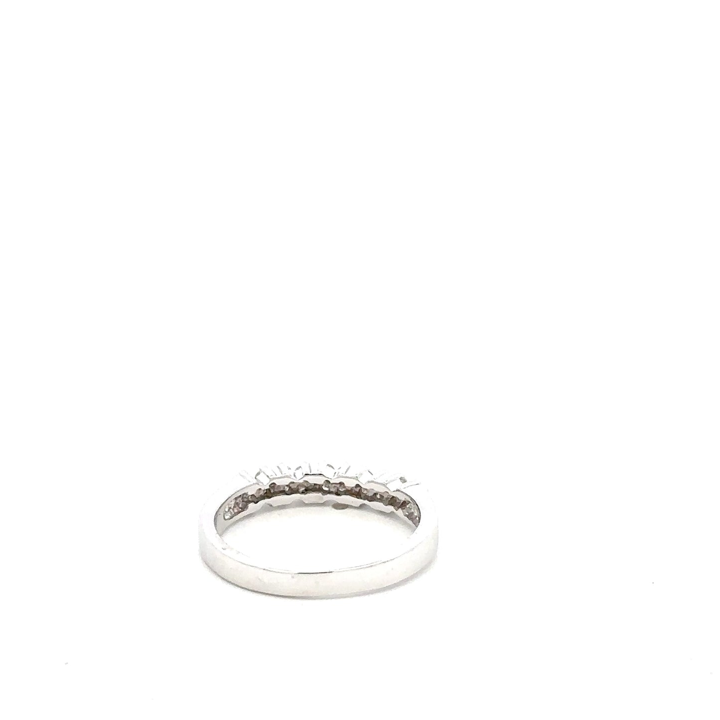 10kt white gold diamond vintage ring
