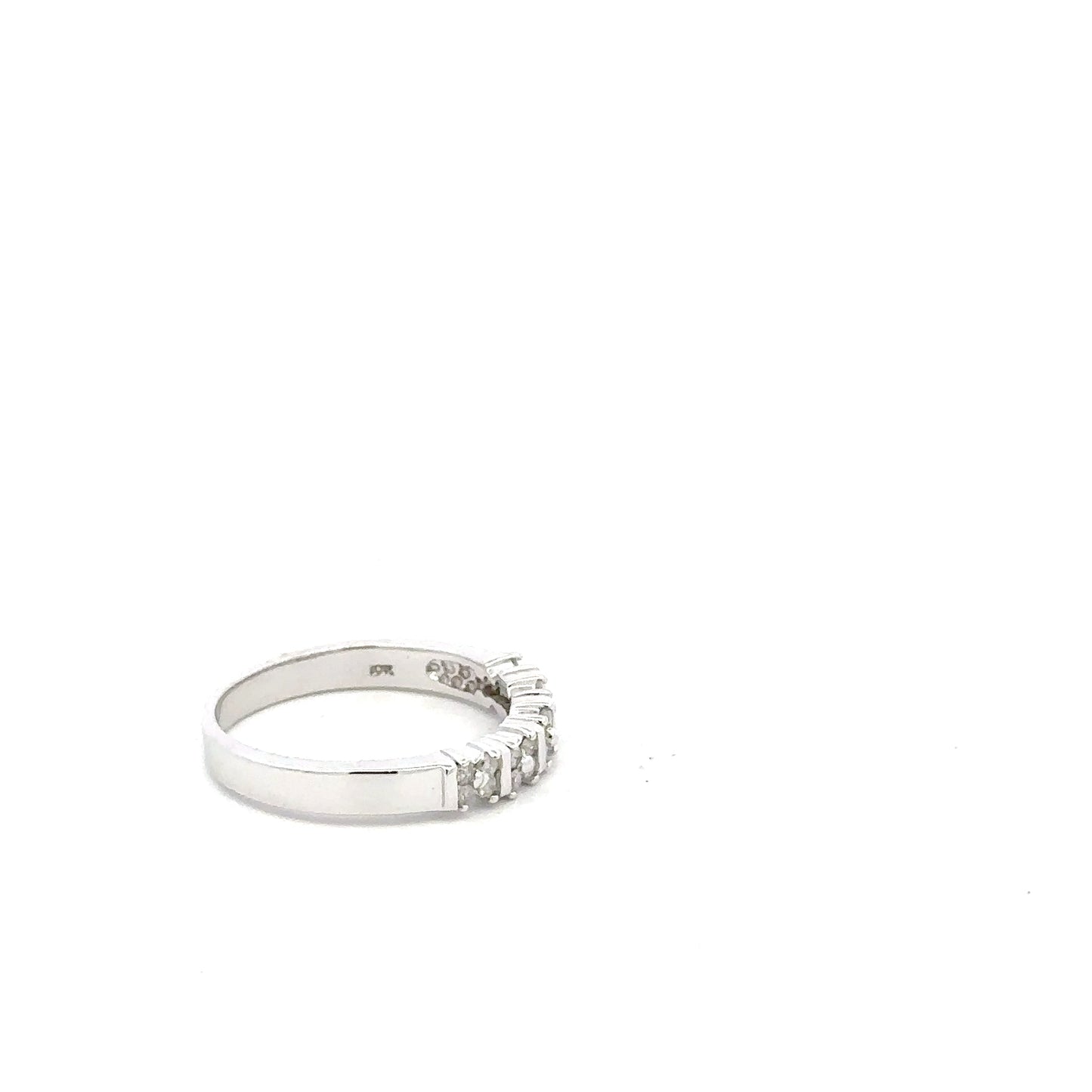 10kt white gold diamond vintage ring