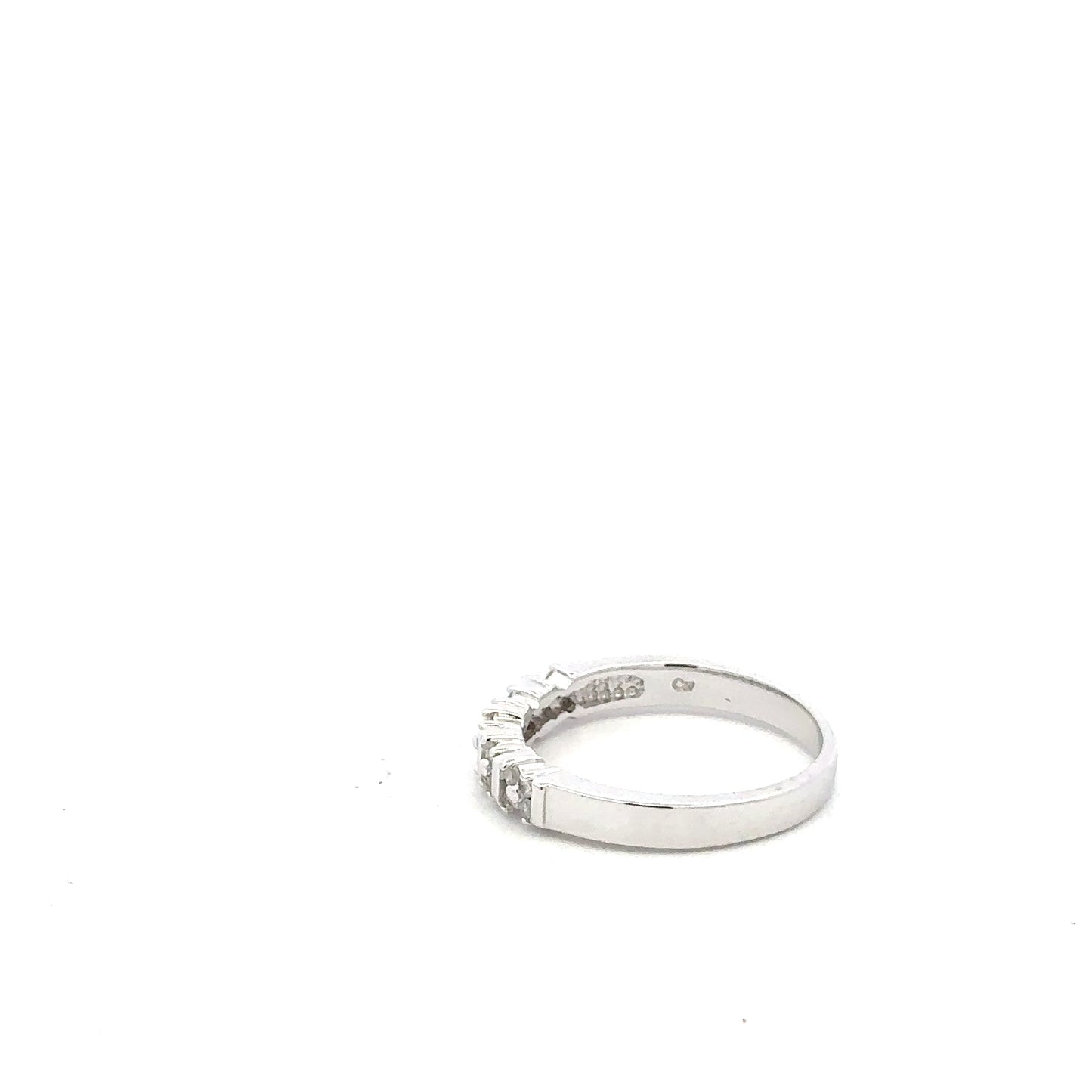 10kt white gold diamond vintage ring