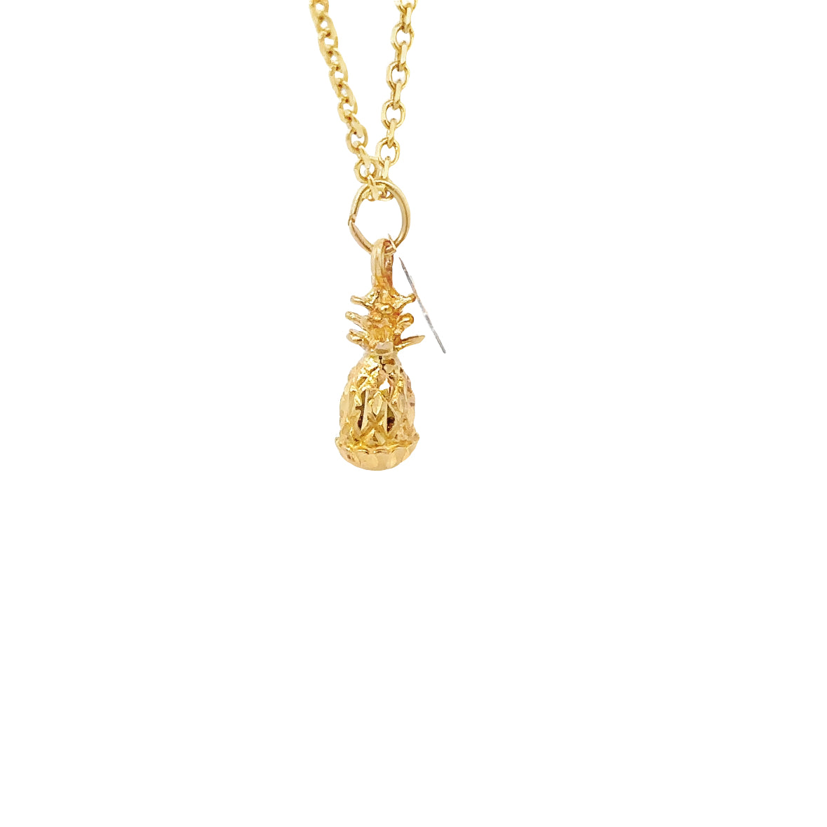 Hawaiian pineapple charm 14kt solid gold vintage