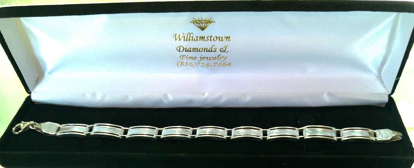 sterling silver link bracelet