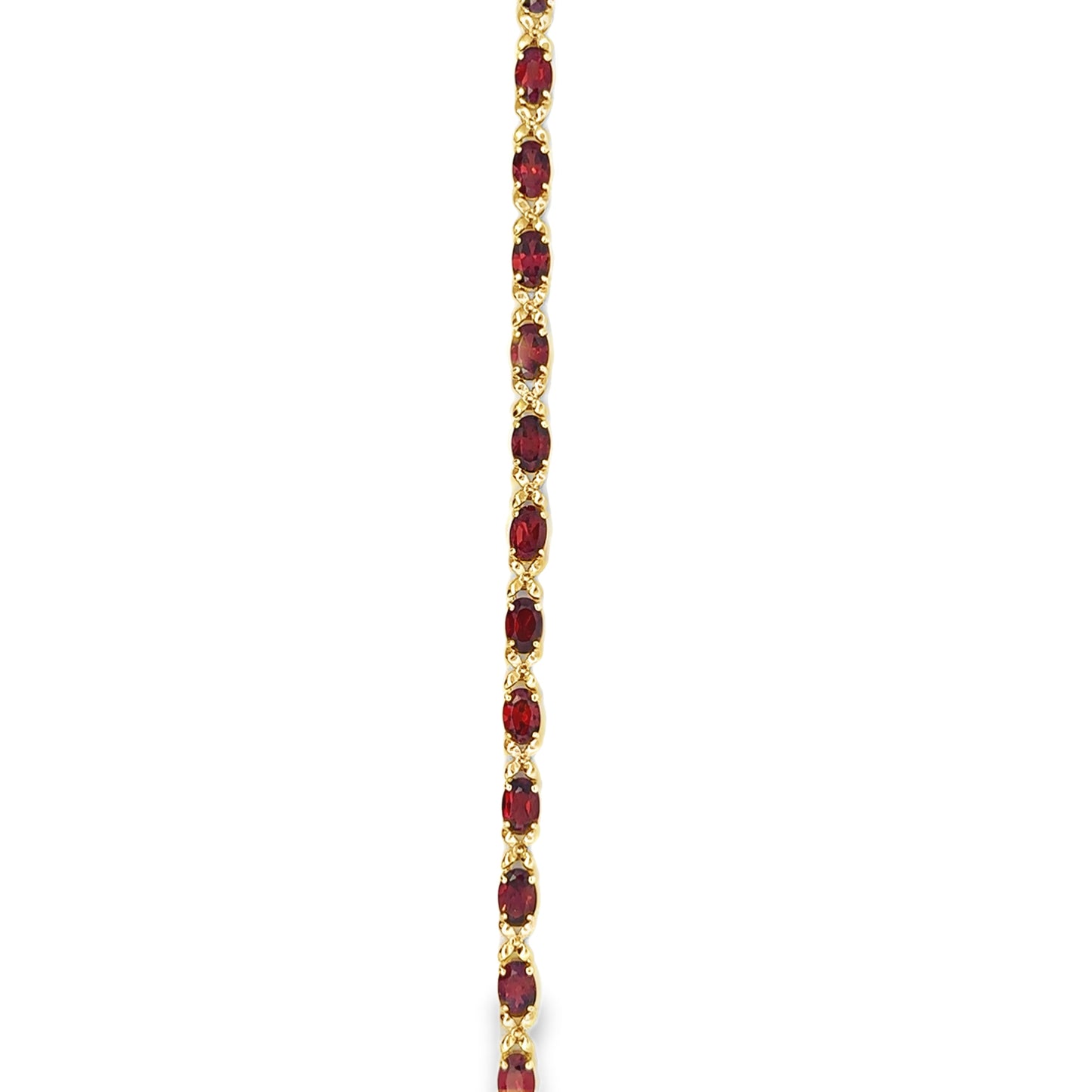 Yellow Gold Garnet Bracelet