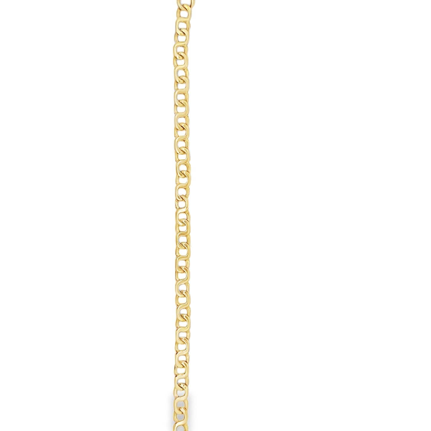 14kt yellow solid gold fancy link  vintage bracelet