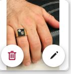 14kt solid yellow gold vintage  onyx ring