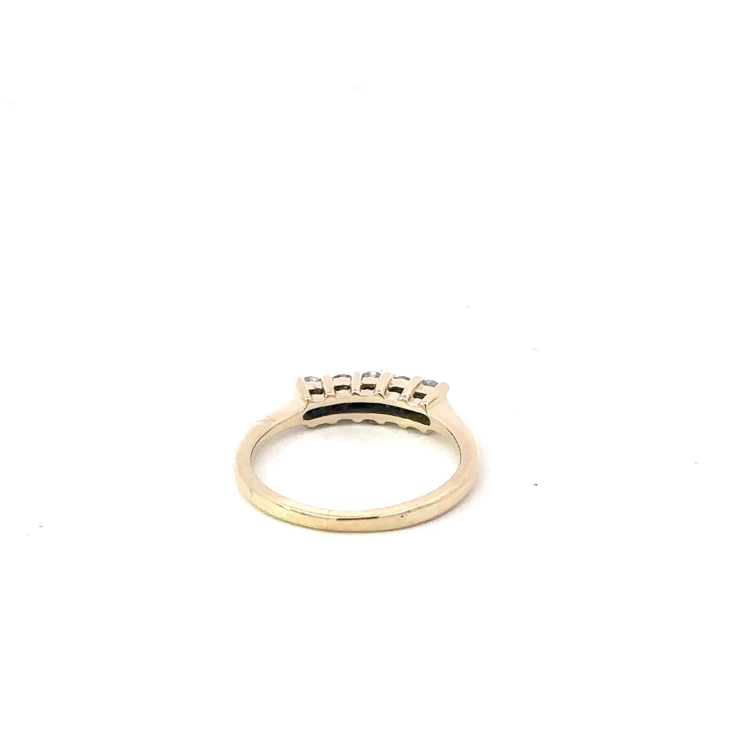 14kt yellow solid gold diamond ring