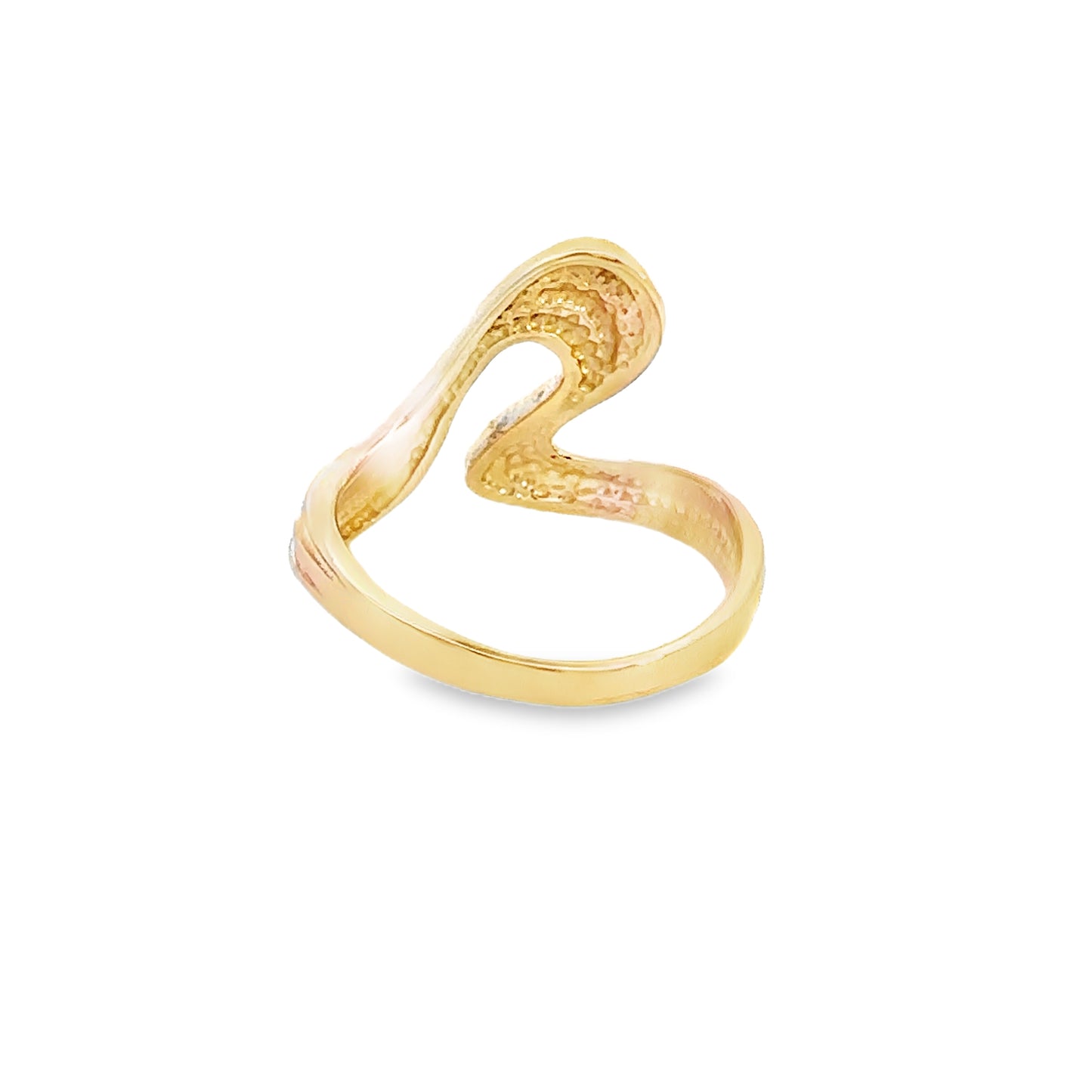14kt yellow  solid gold customizable ring