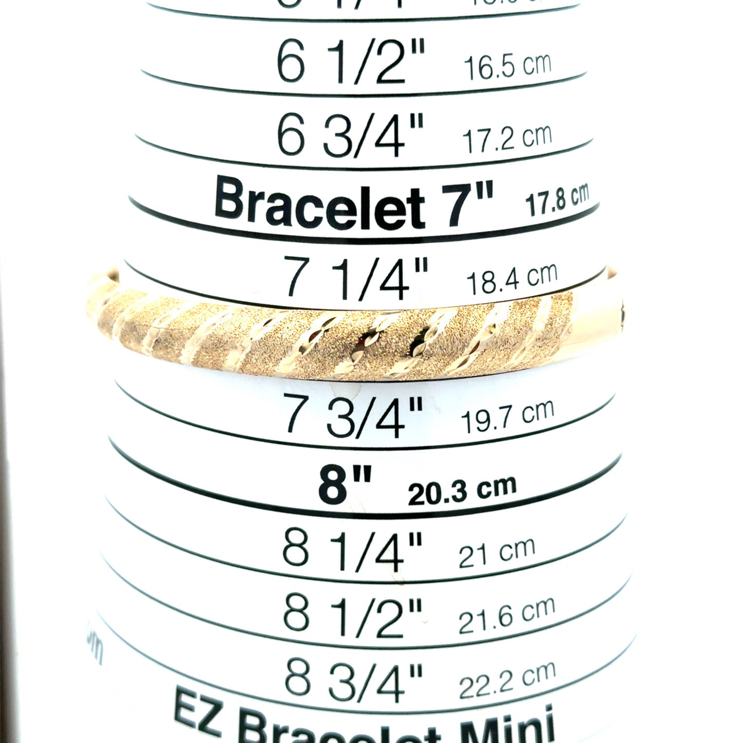 14kt yellow gold bangles diamond finish