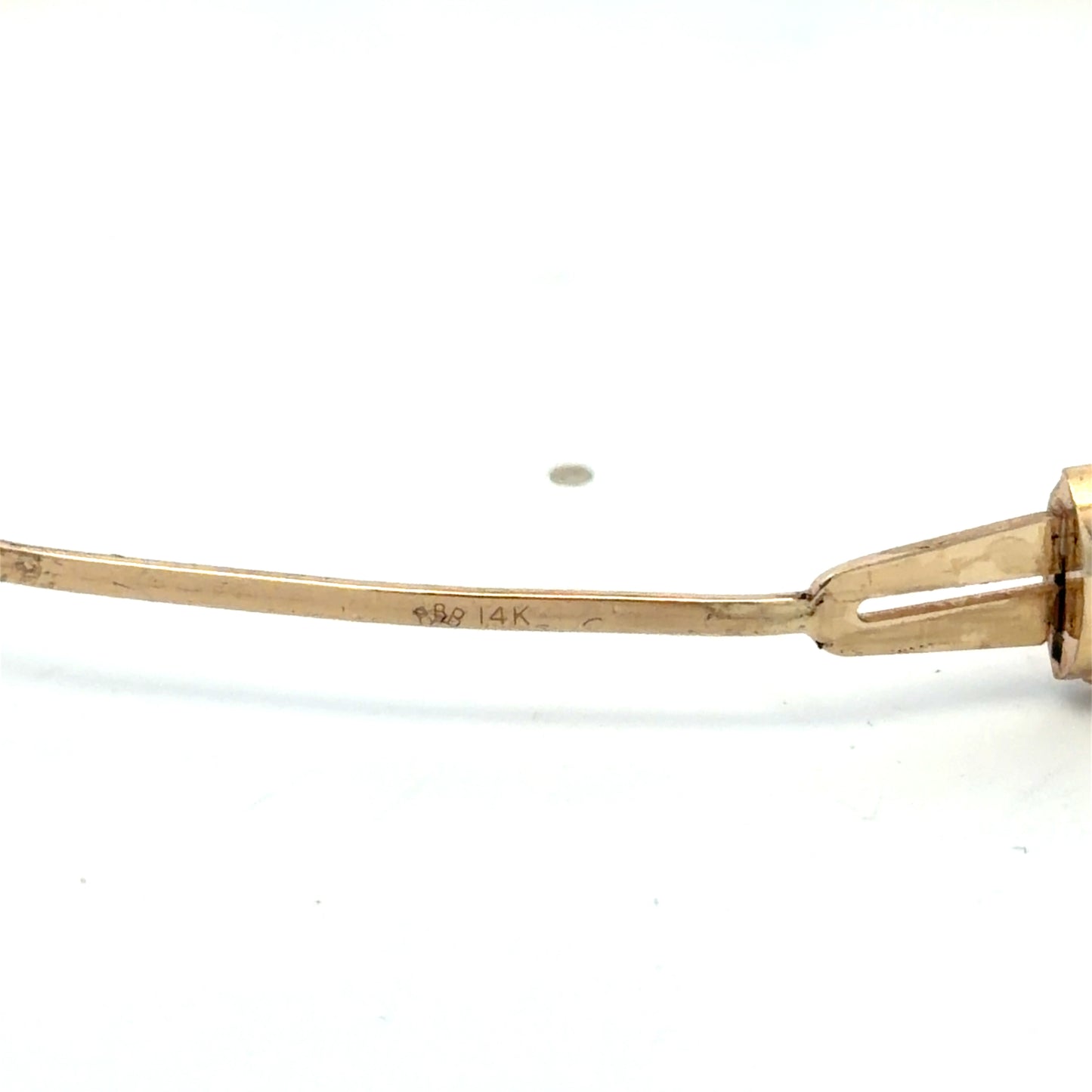 14kt yellow gold bangles diamond finish