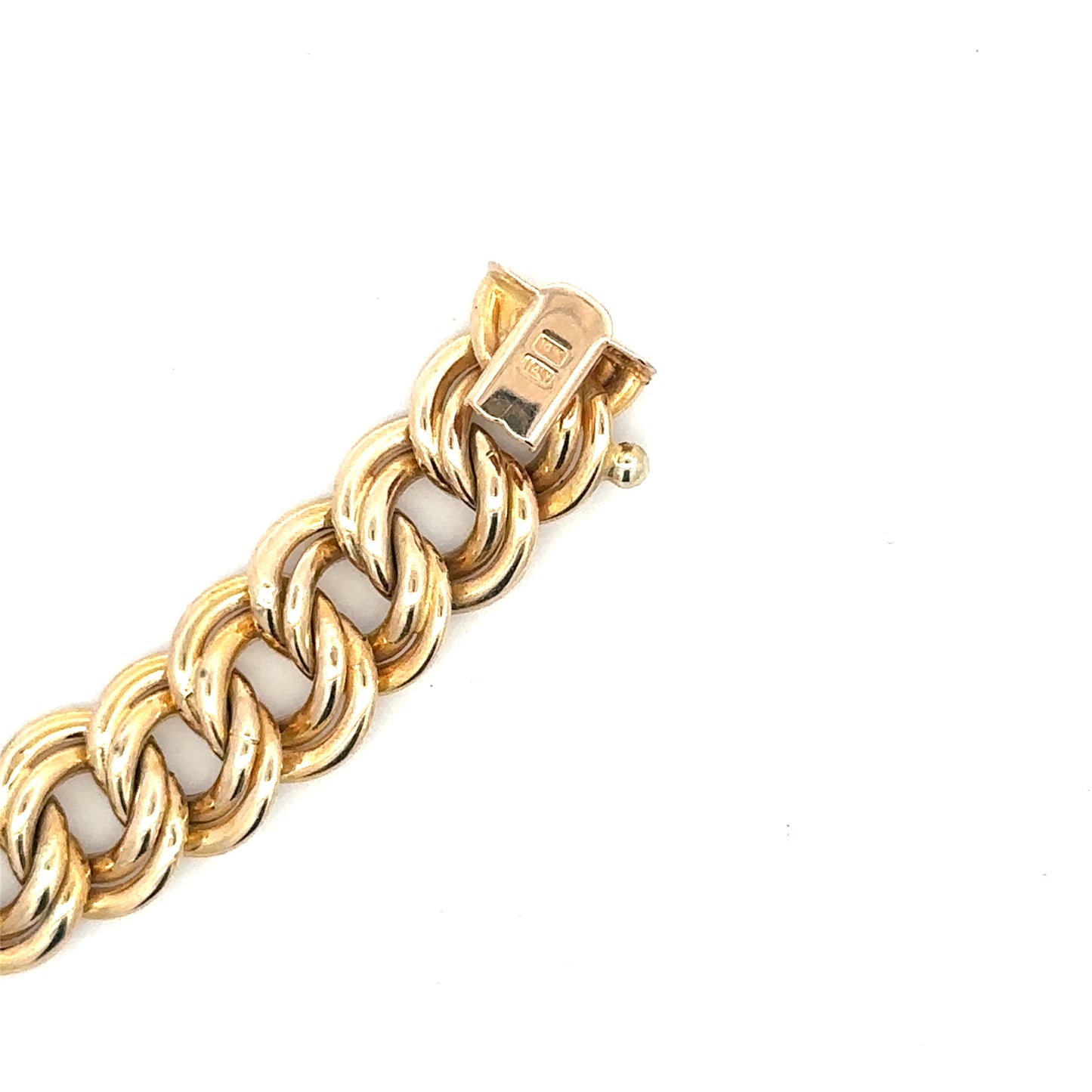 14kt yellow  solid gold  link bracelet vintage
