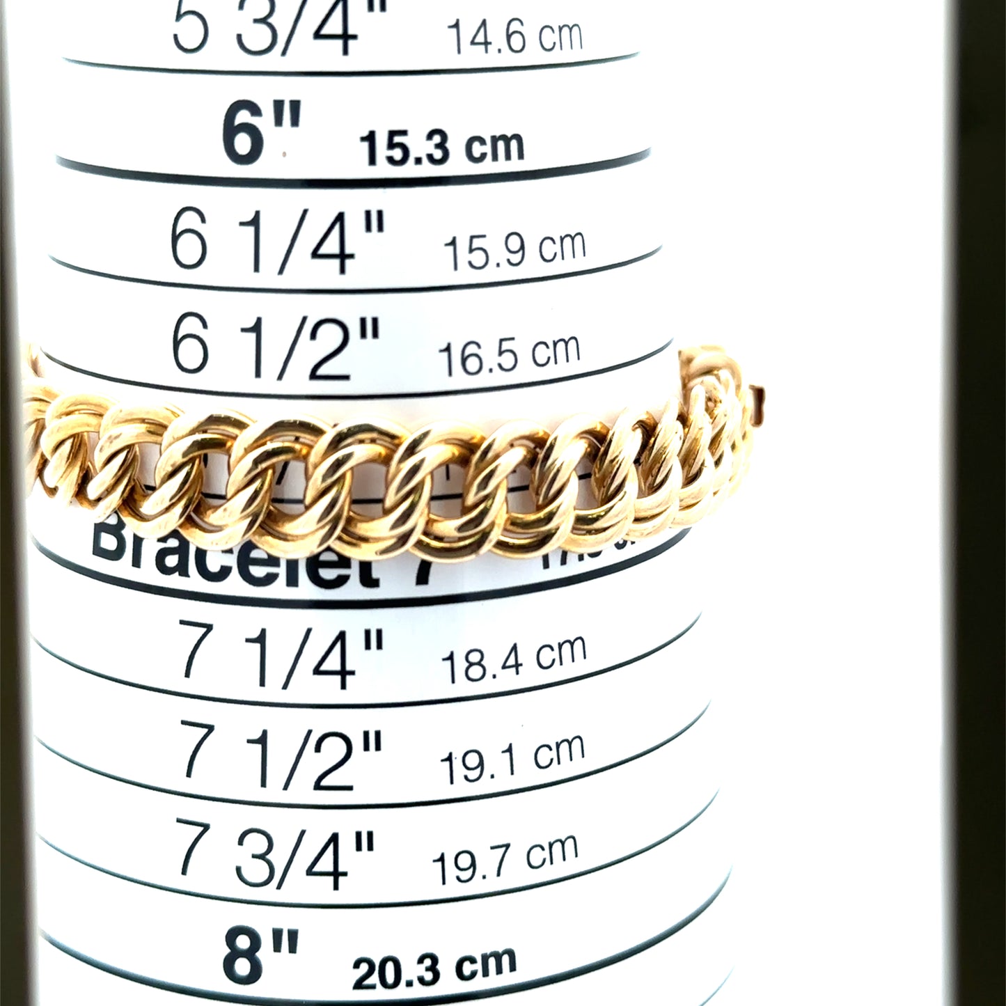14kt yellow  solid gold  link bracelet vintage
