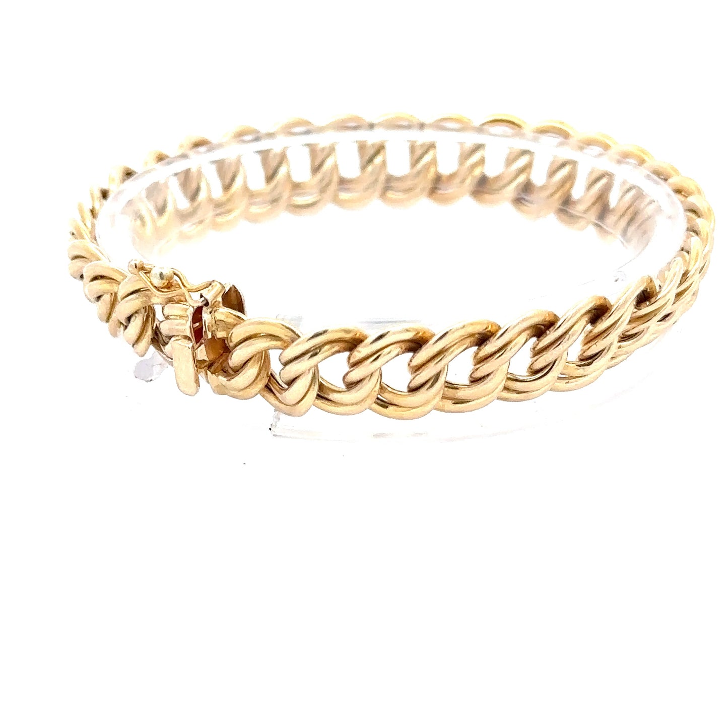 14kt yellow  solid gold  link bracelet vintage