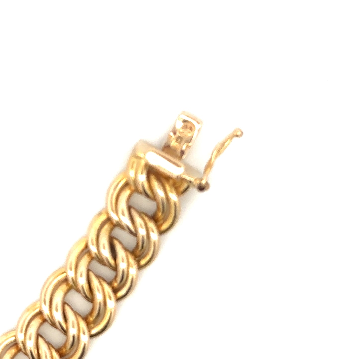 14kt yellow  solid gold  link bracelet vintage