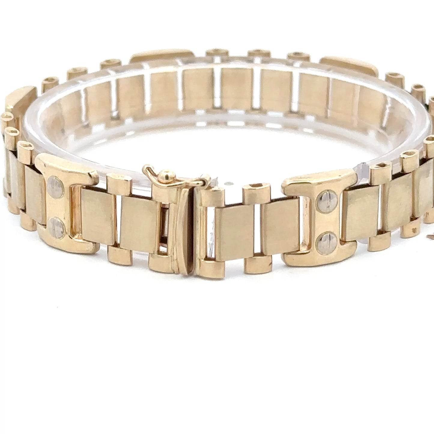 14kt solid gold men's bracelet vintage