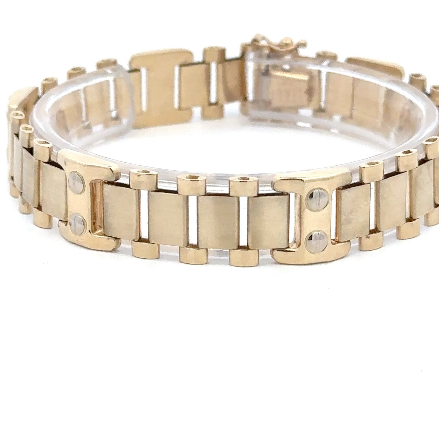 14kt solid gold men's bracelet vintage
