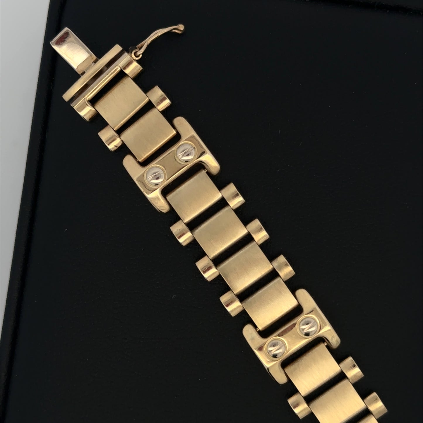 14kt solid gold men's bracelet vintage