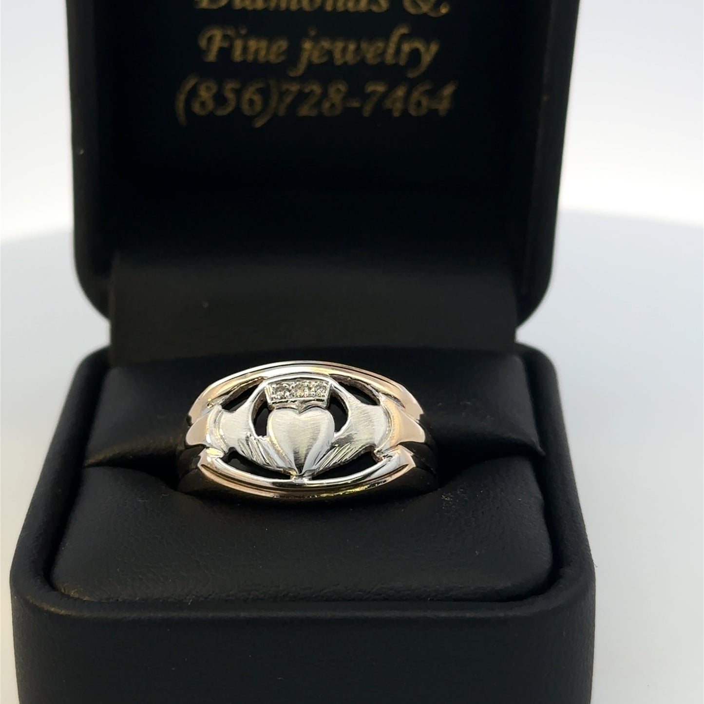 14kt solid gold claddagh ring vintage
