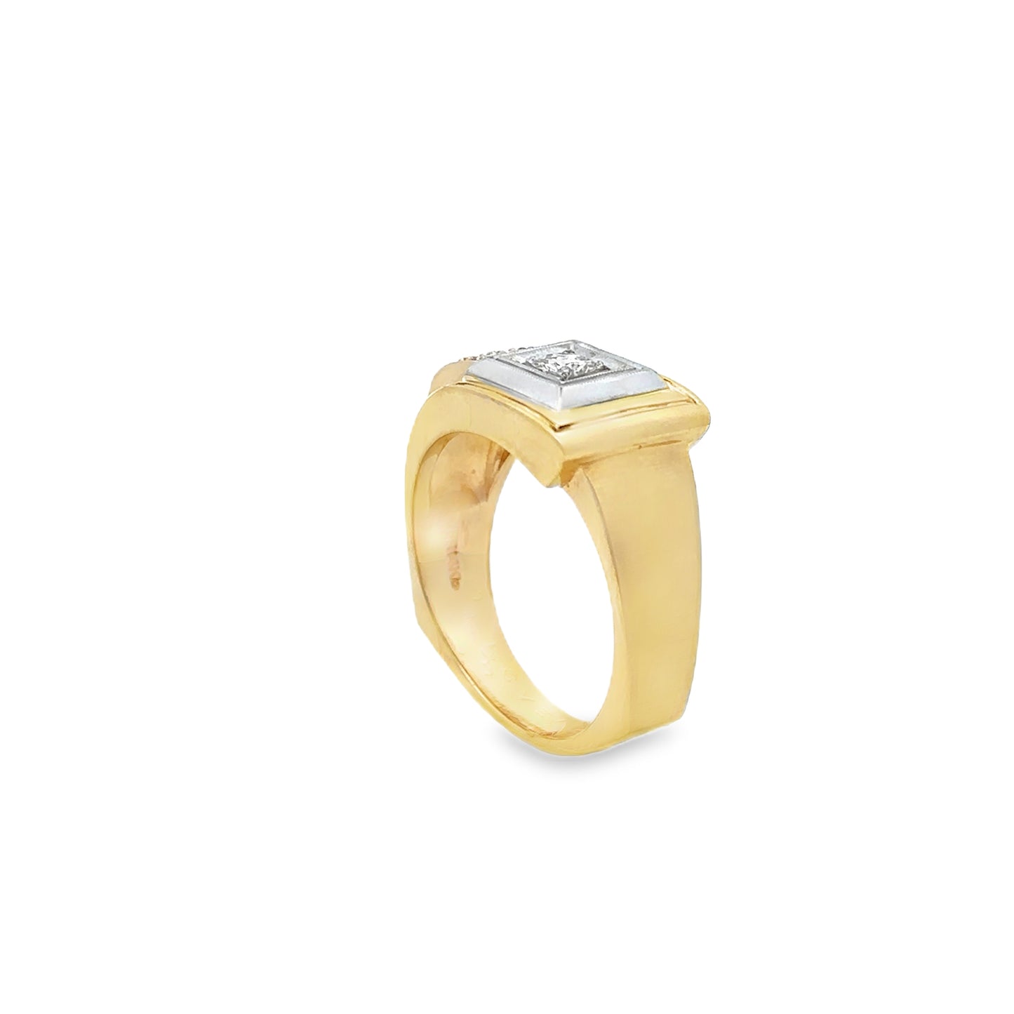 Vintage Men’s Diamond Ring – 14K Solid Gold