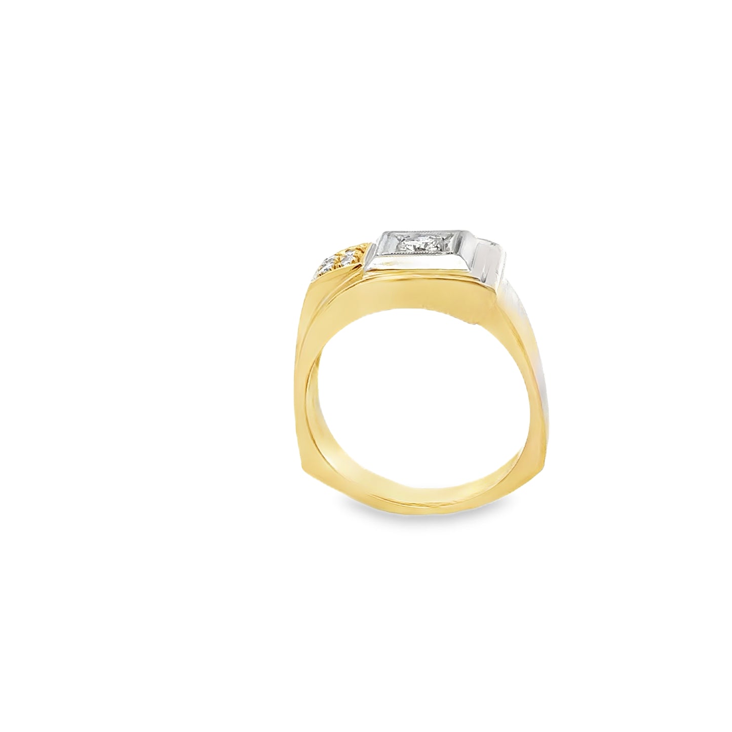Vintage Men’s Diamond Ring – 14K Solid Gold