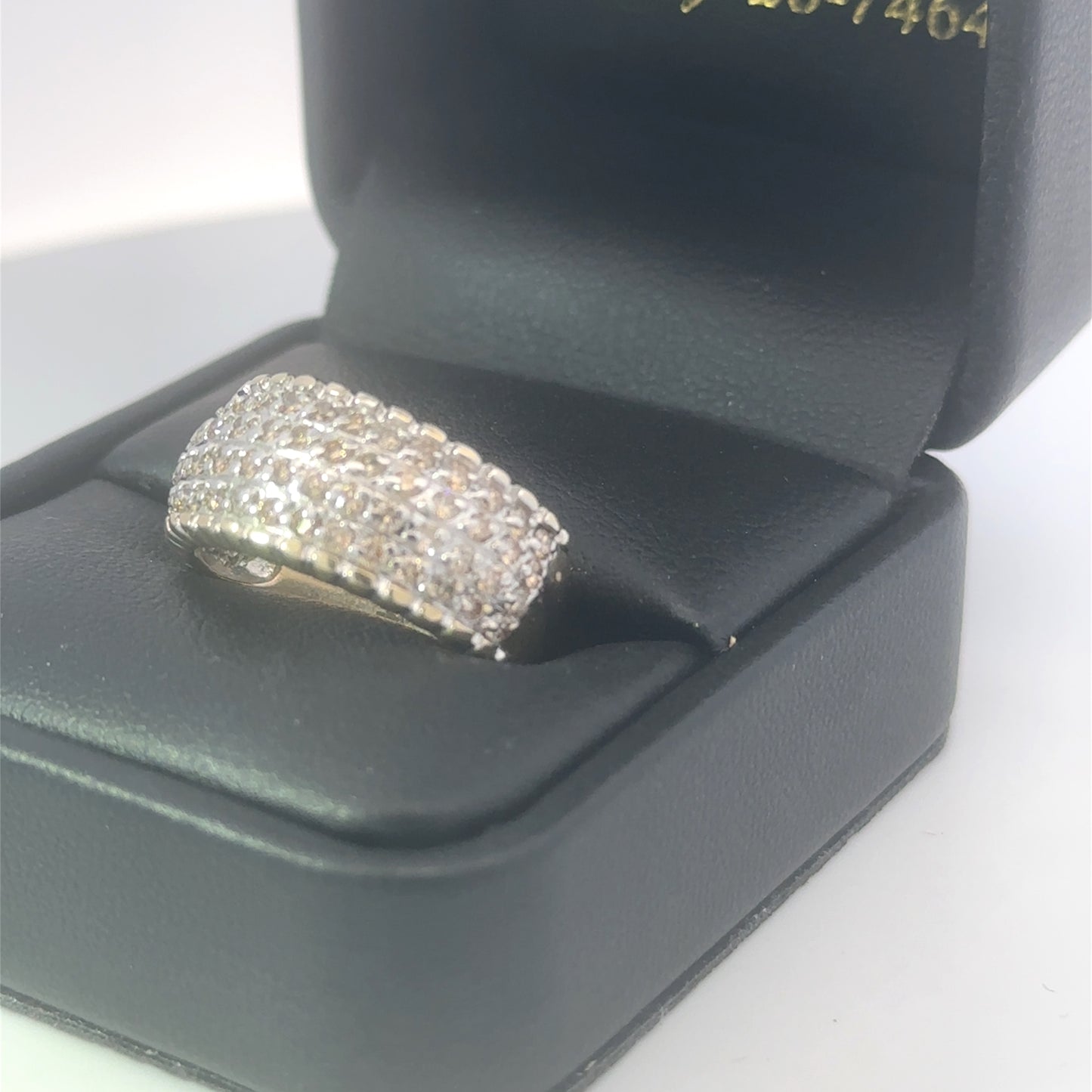 14kt yellow solid gold diamond ring wedding band anniversary band