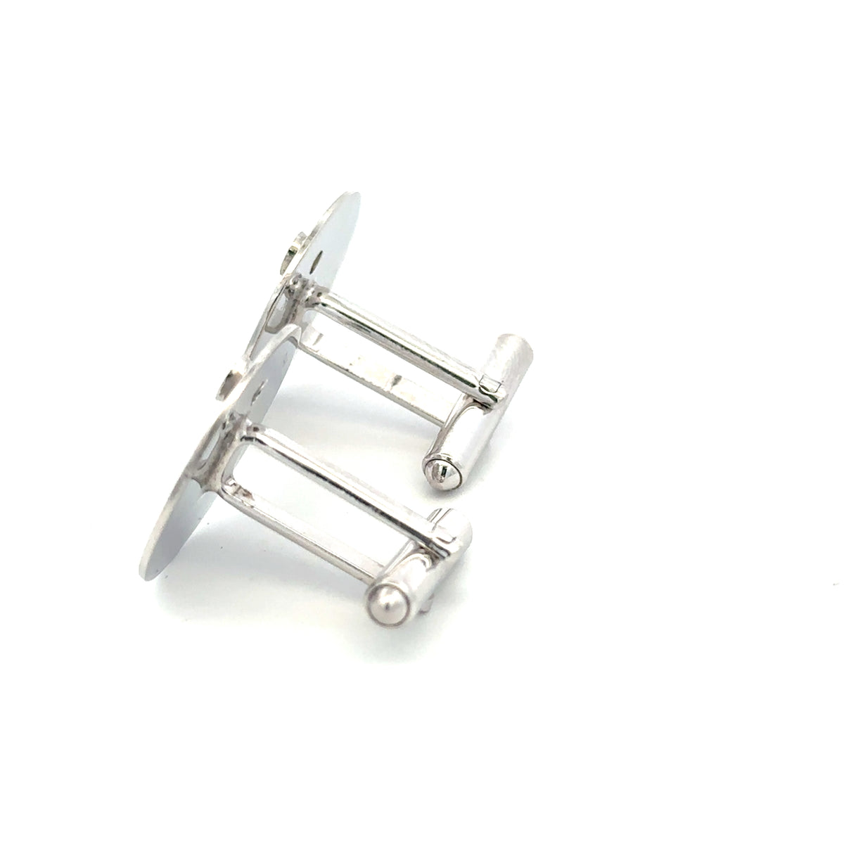 Vintage 14KT White Gold Diamond Cufflinks