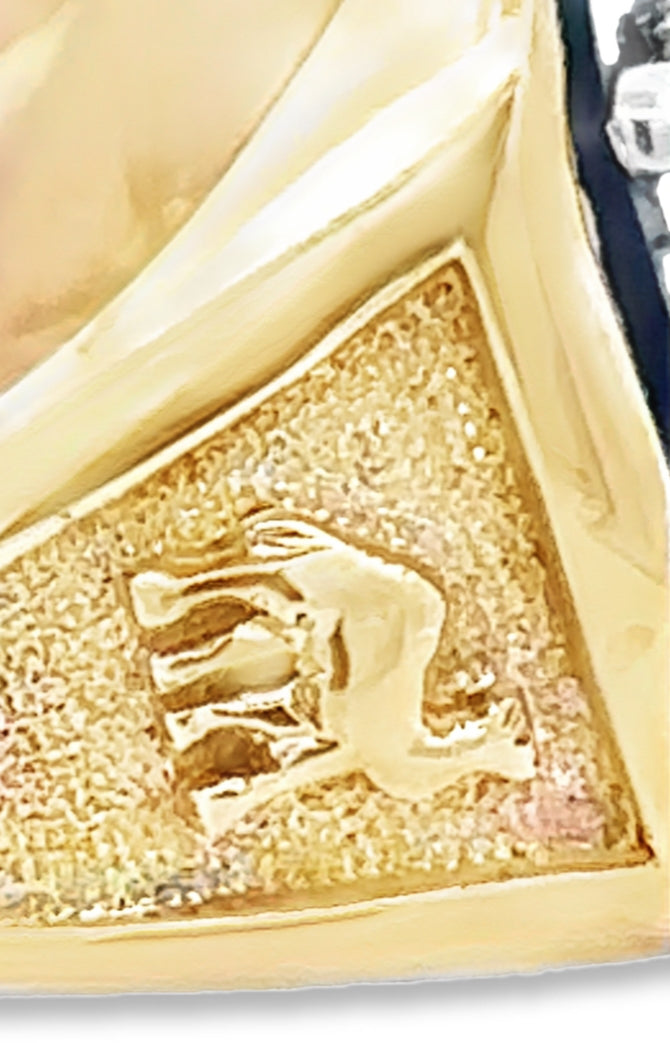 14kt  yellow solid gold  Shriners ring