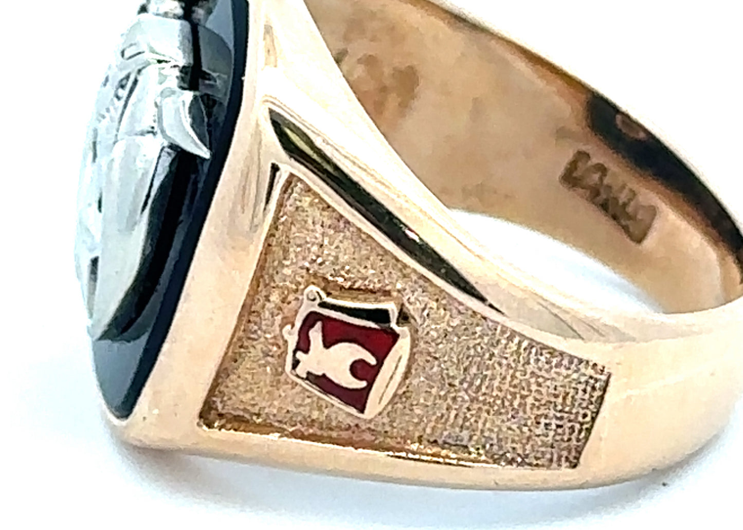 14kt  yellow solid gold  Shriners ring