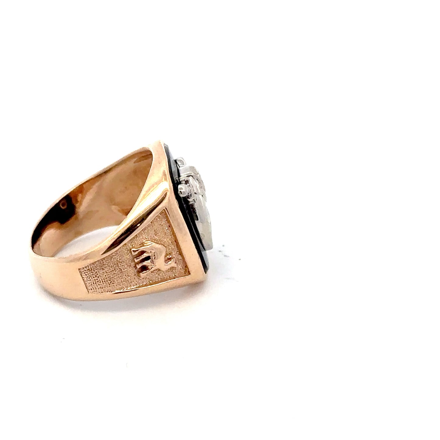 14kt  yellow solid gold  Shriners ring