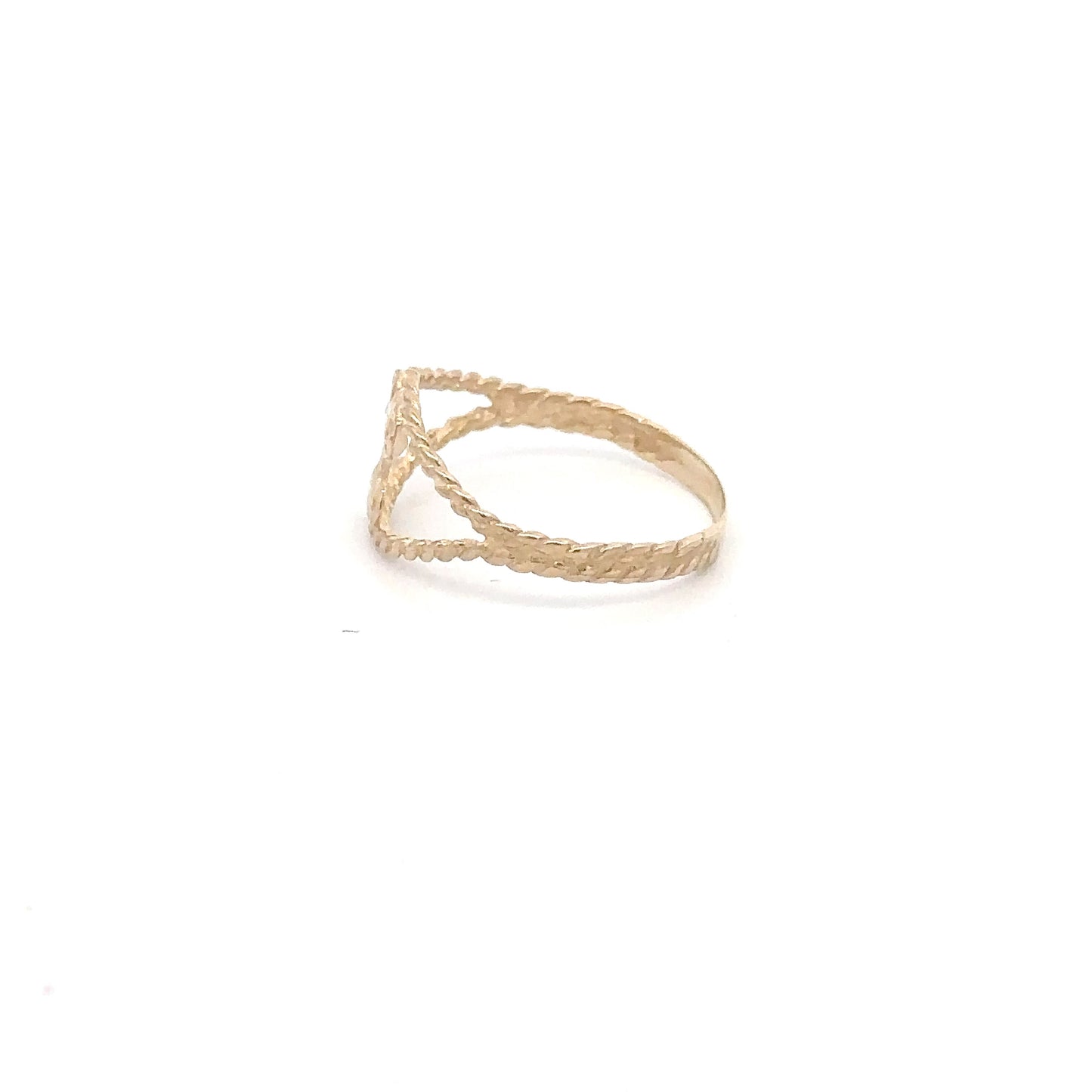 Vintage 14K Yellow Gold Initial “L” Ring