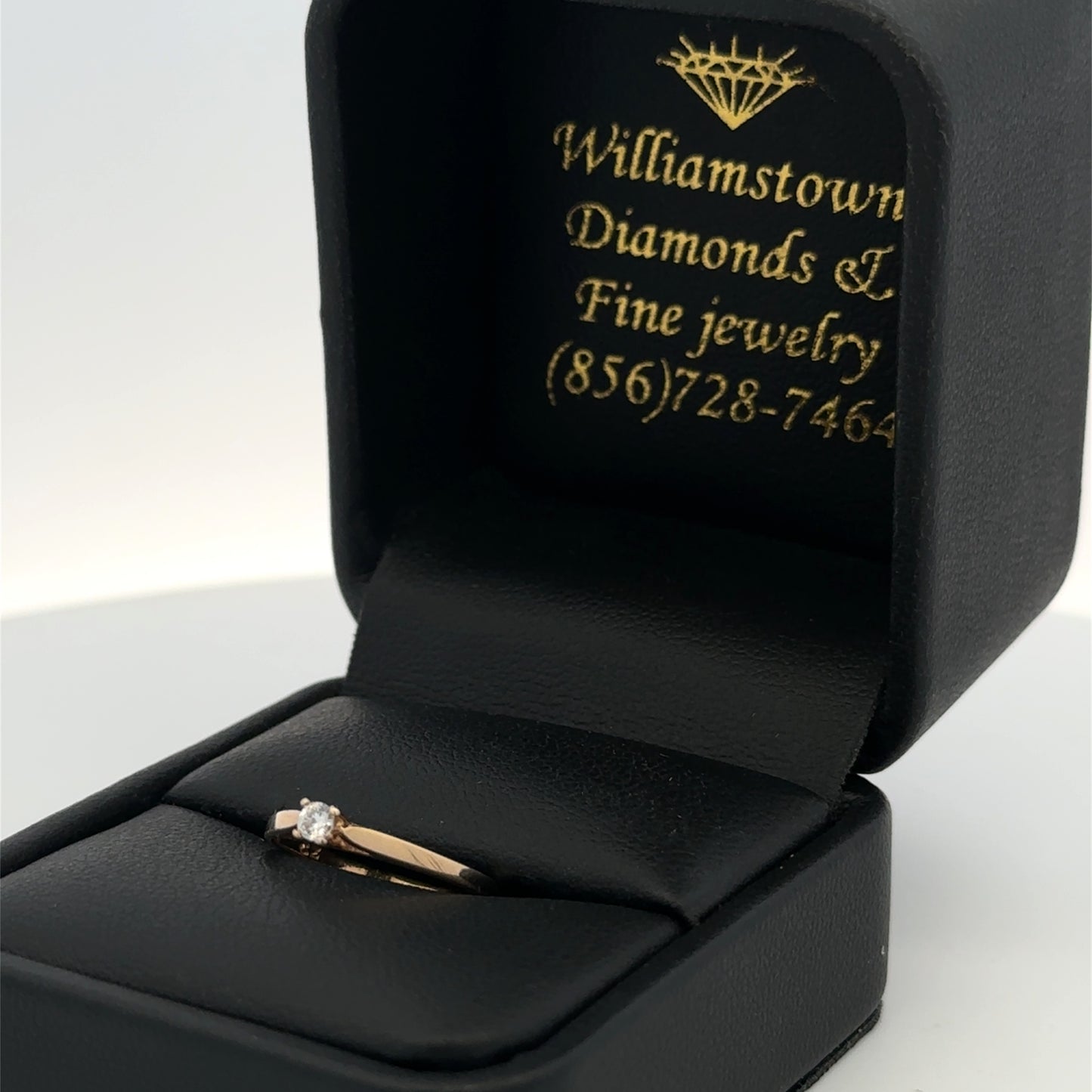 10K Yellow Gold Children's Ring with CZ | Children's Gold Ring | Baptism Christening Birthday Gift