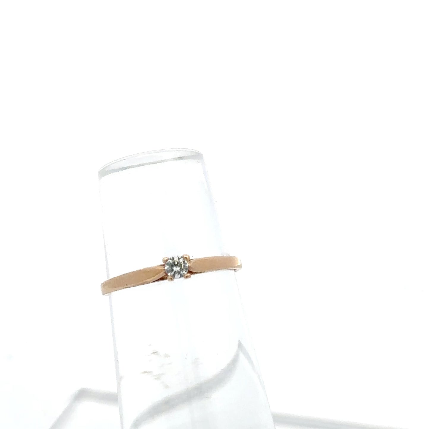 10K Yellow Gold Children's Ring with CZ | Children's Gold Ring | Baptism Christening Birthday Gift