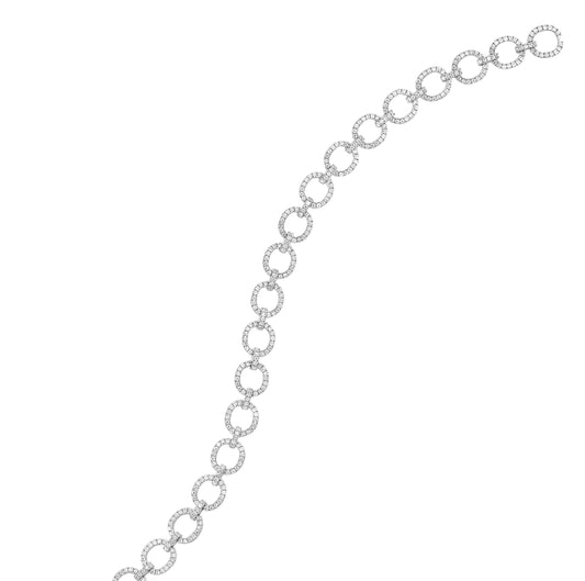 14Kt White Gold Diamond 1 1/3Ctw Bracelet