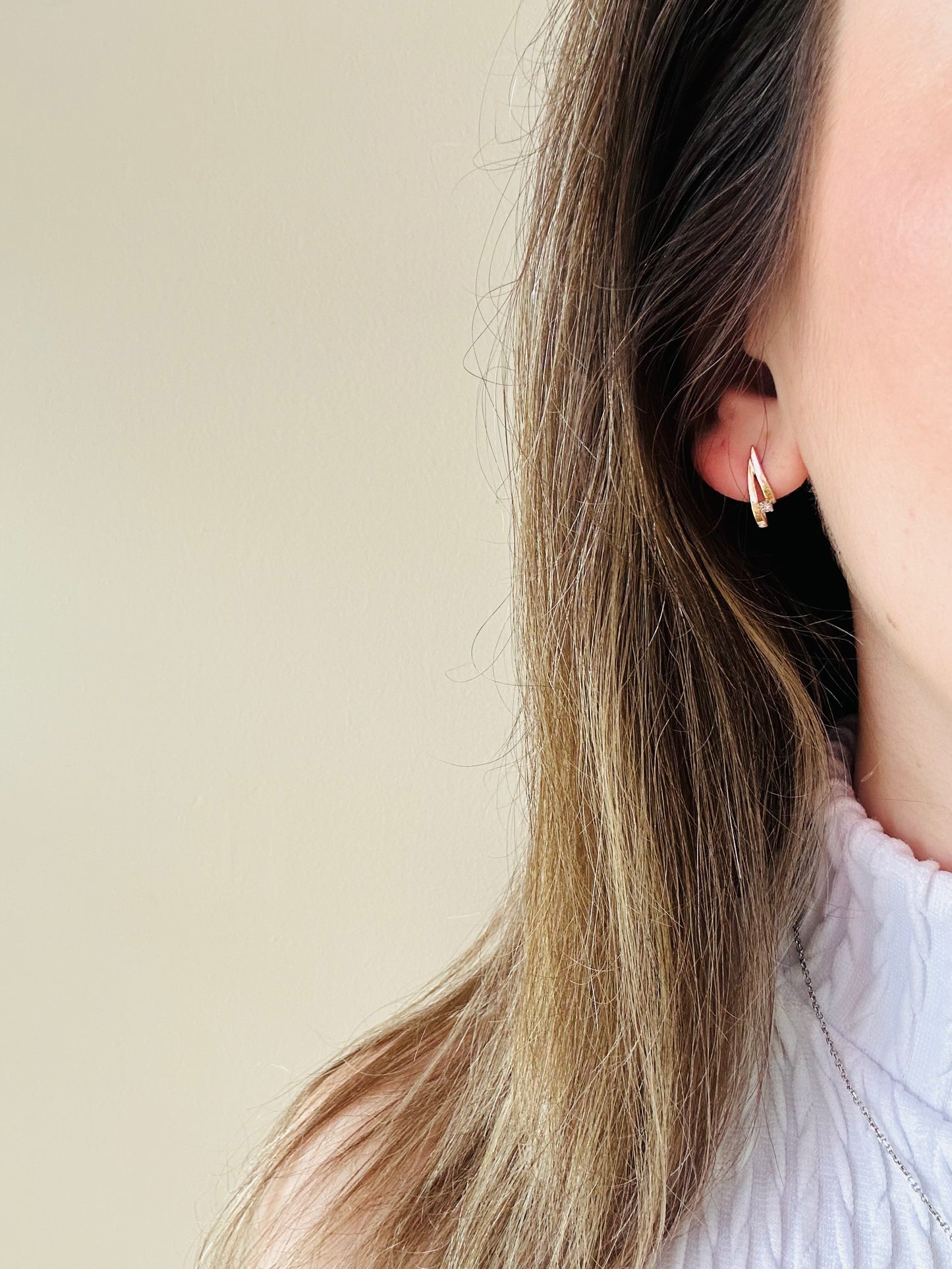 14kt yellow  solid gold  earrings