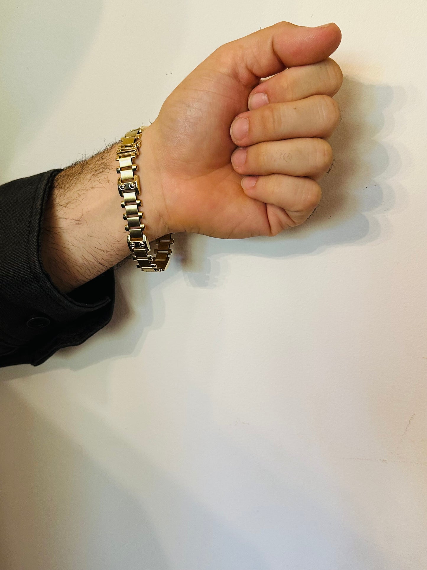 14kt solid gold men's bracelet vintage
