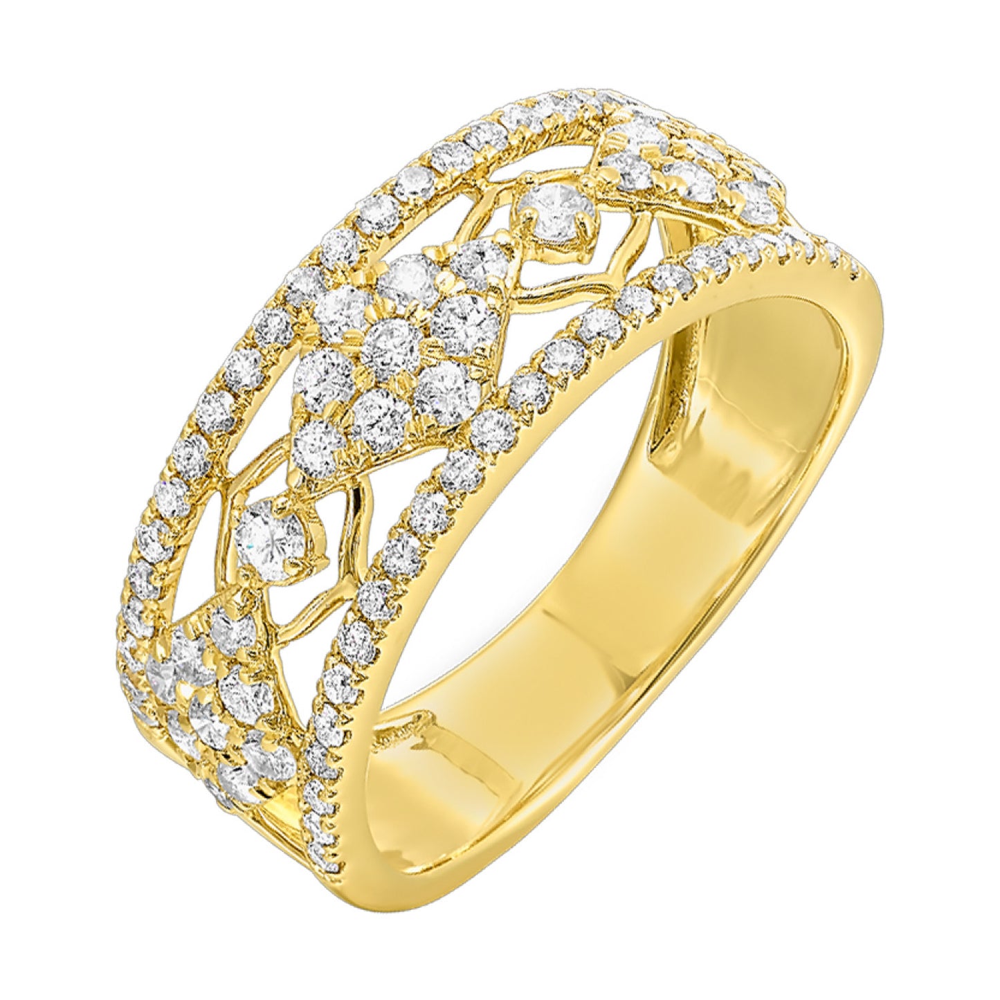 14k Yellow Gold .75ctw Diamond Ring