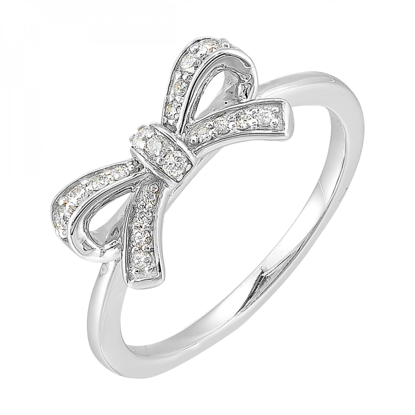 Diamond Bow Ring