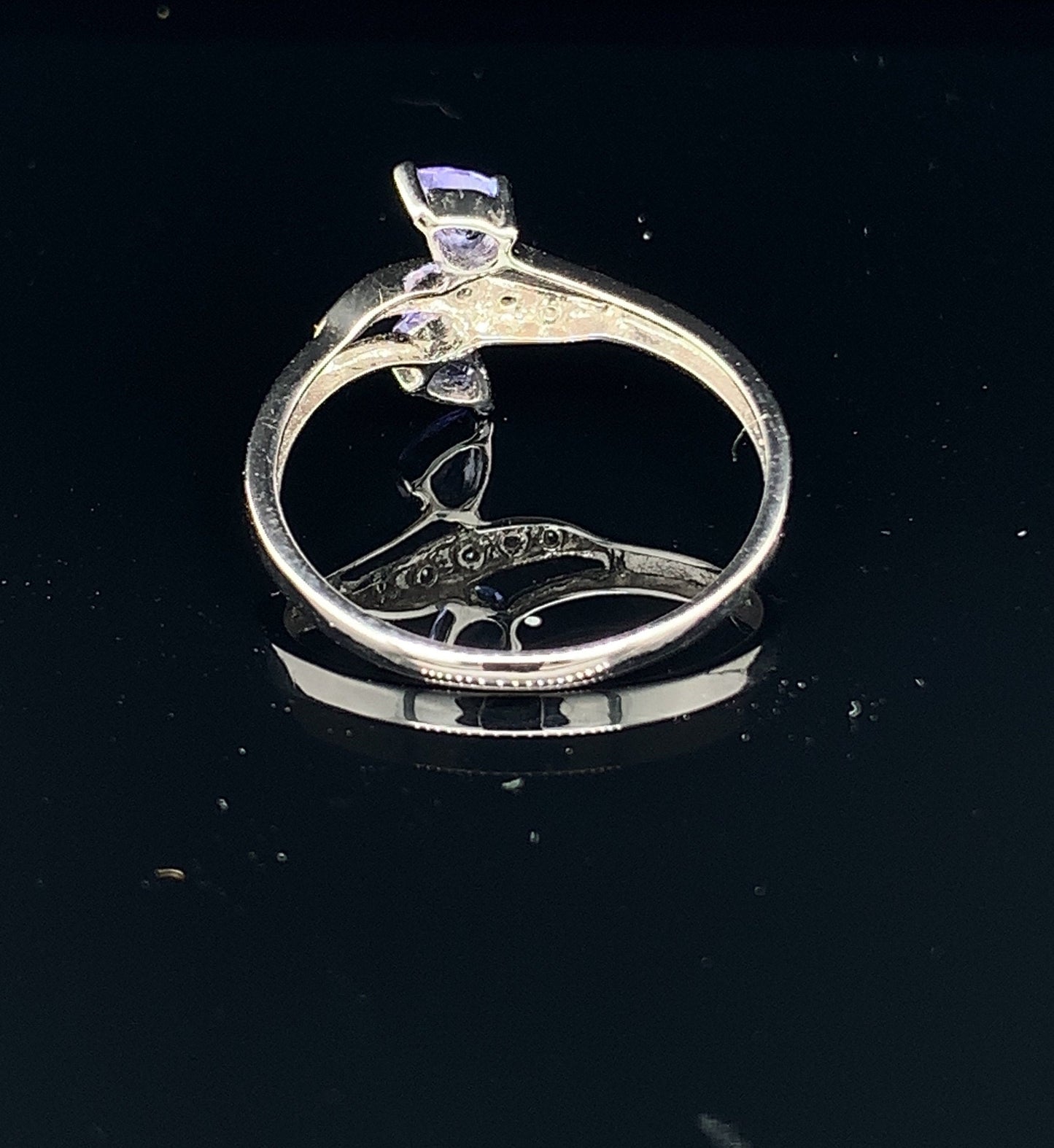 14kt solid White Gold Tanzanite Ring