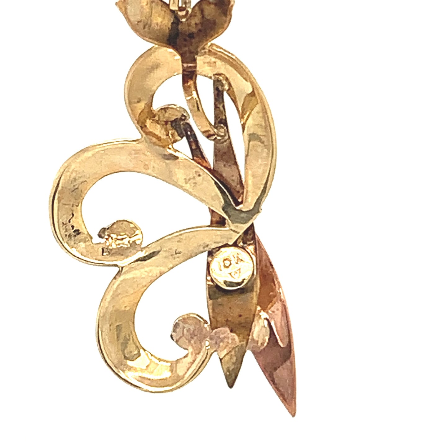 10KT solid gold Tri Color Antique Necklace