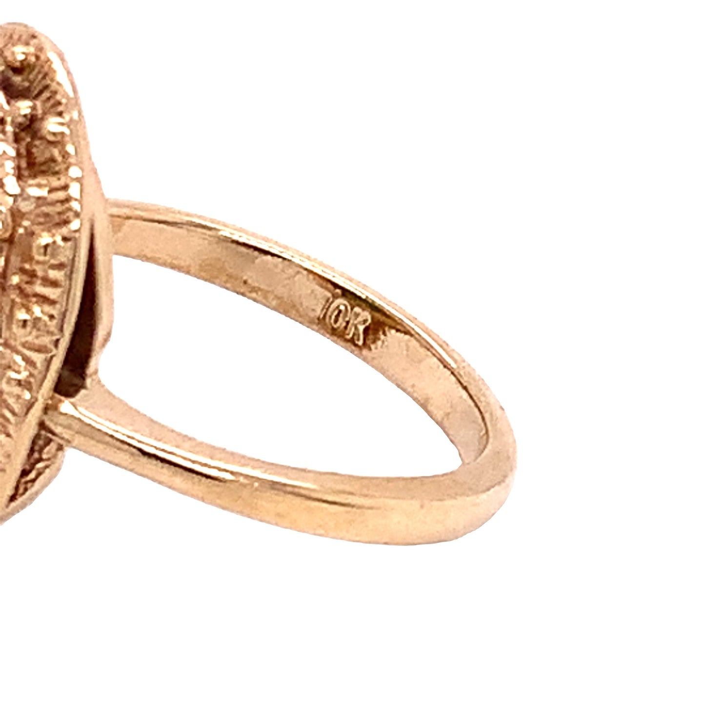 10kt solid Yellow Gold Jade Ring