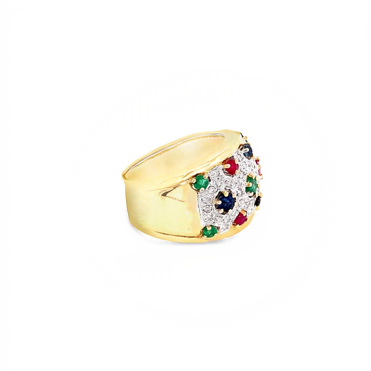 14KT Yellow Gold Multi-Stone Ring