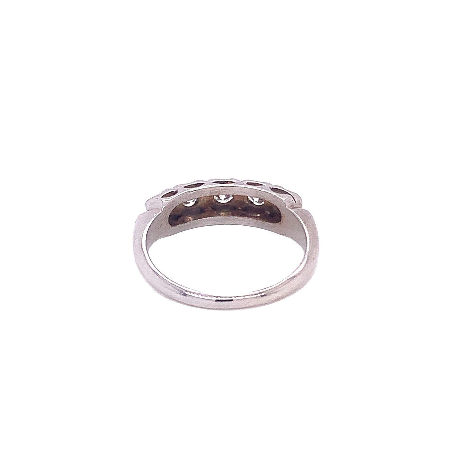 14KT Solid White Gold Diamond Ring