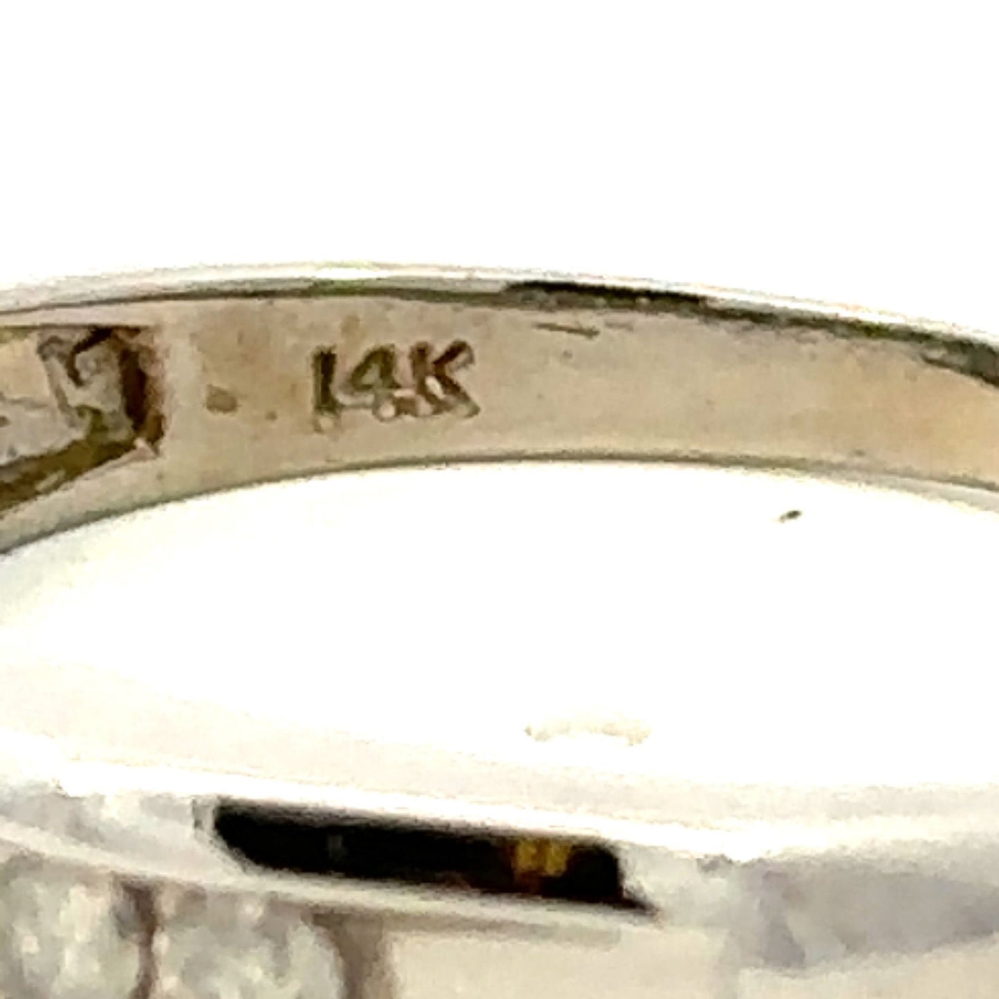 Vintage 14kt Channel Set Diamond men's wedding band