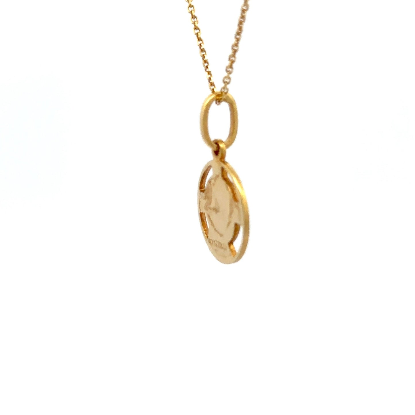14kt yellow gold Jesus Christ medal